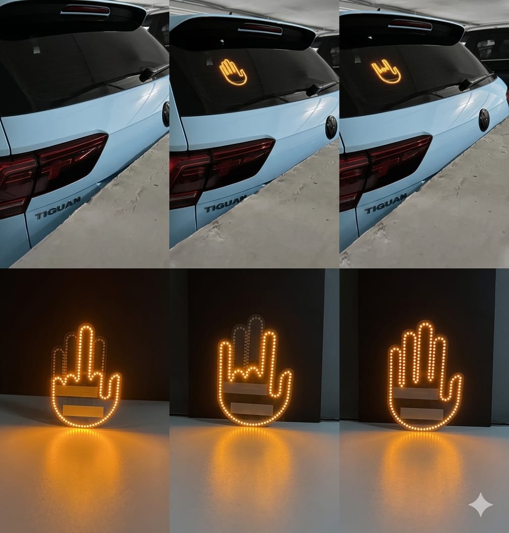 Luz gesticular para automoviles